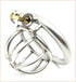 Deluxe Stainless Steel Locking Chastity Cage